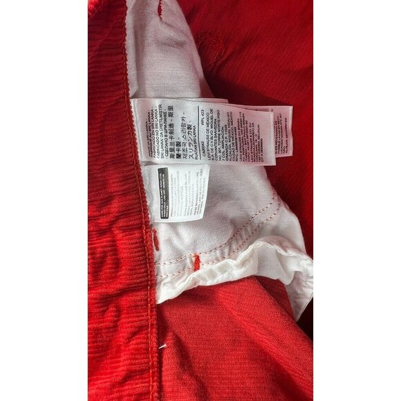 ✨ Levi’s 94 Baggy Jeans Women’s 35x30 Corduroy Red Loose Mid Rise Straight Leg - Picture 6 of 10